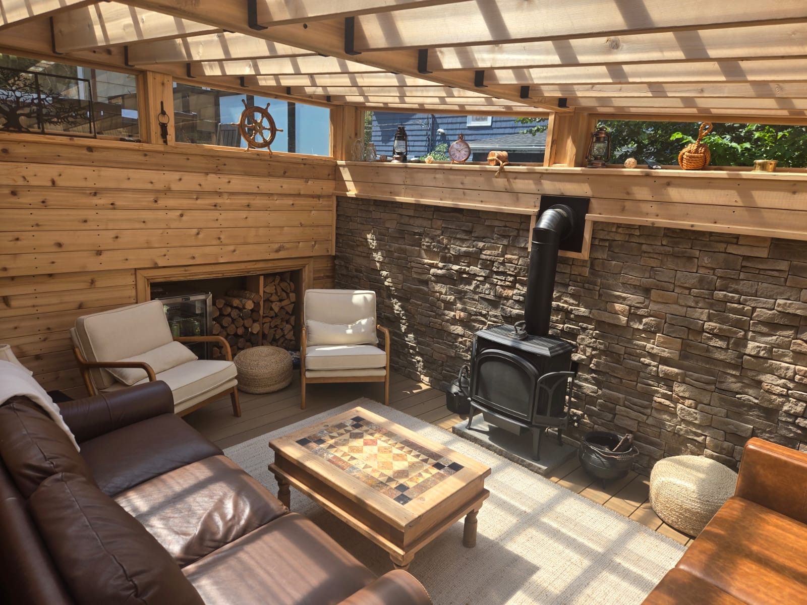 Cedar Cabana Interior